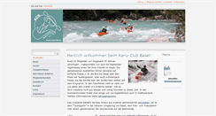 Desktop Screenshot of kanuclubbasel.ch